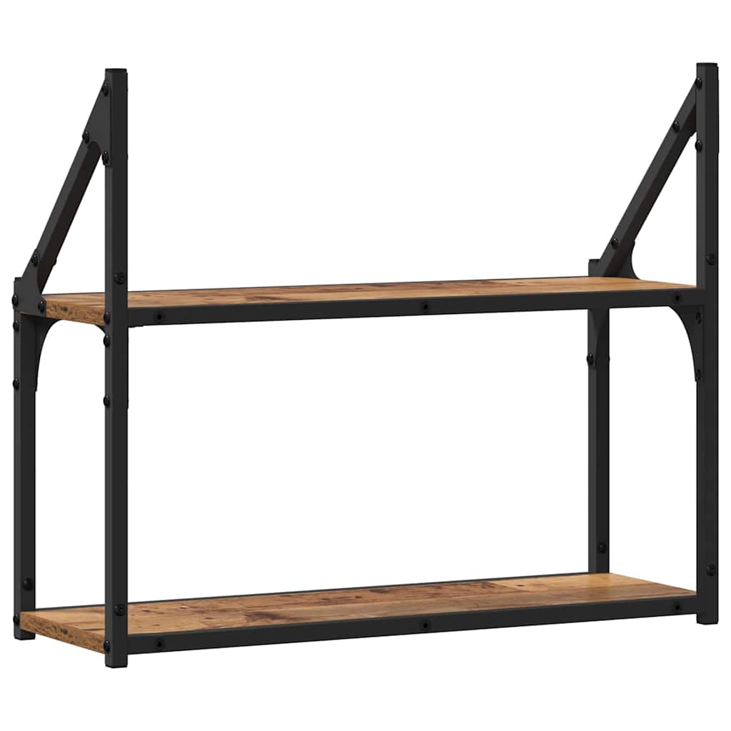 Wall shelf Reclaimed wood 60 x 21 x 51 cm Solid wood