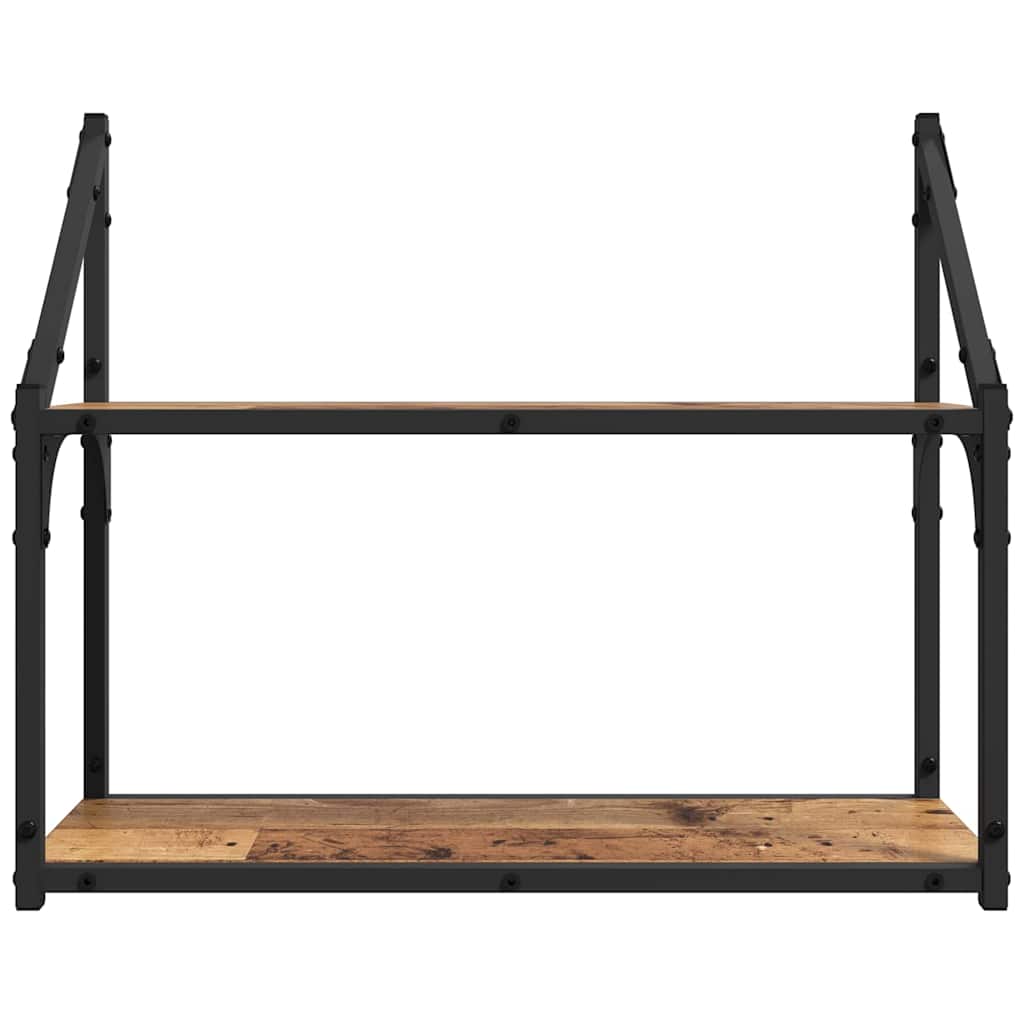 Wall shelf Reclaimed wood 60 x 21 x 51 cm Solid wood