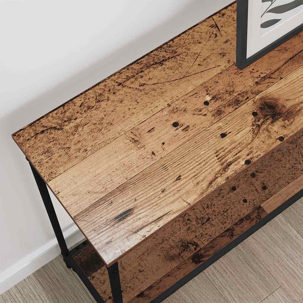 Konsolinis stalas su lentyna Sena mediena 101 x 30.5 x 75 cm
