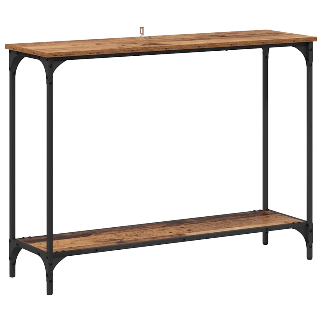 Konsolinis stalas su lentyna Sena mediena 101 x 30.5 x 75 cm