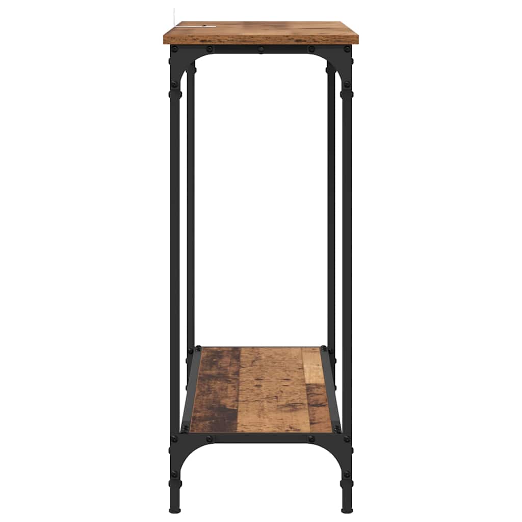 Konsolinis stalas su lentyna Sena mediena 101 x 30.5 x 75 cm