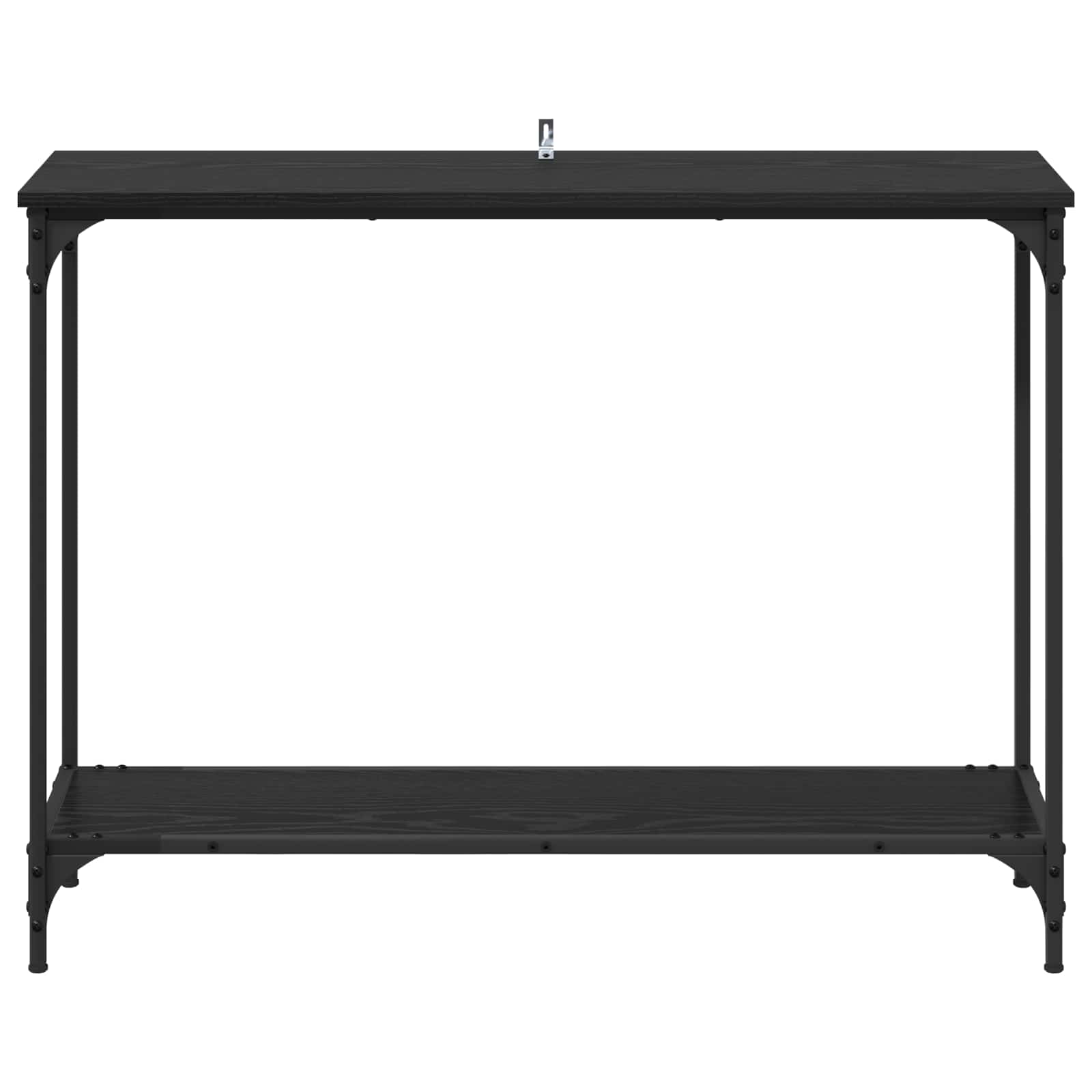 Konsolinis stalas su lentyna juoda ąžuolo 101 x 30.5 x 75 cm