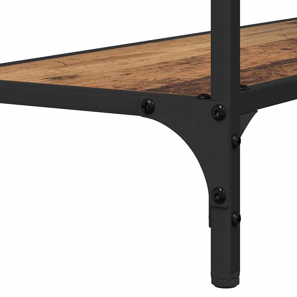Konsolinis stalas su lentyna Sena mediena 75 x 30.5 x 75 cm