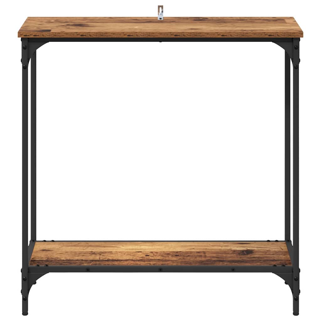Konsolinis stalas su lentyna Sena mediena 75 x 30.5 x 75 cm