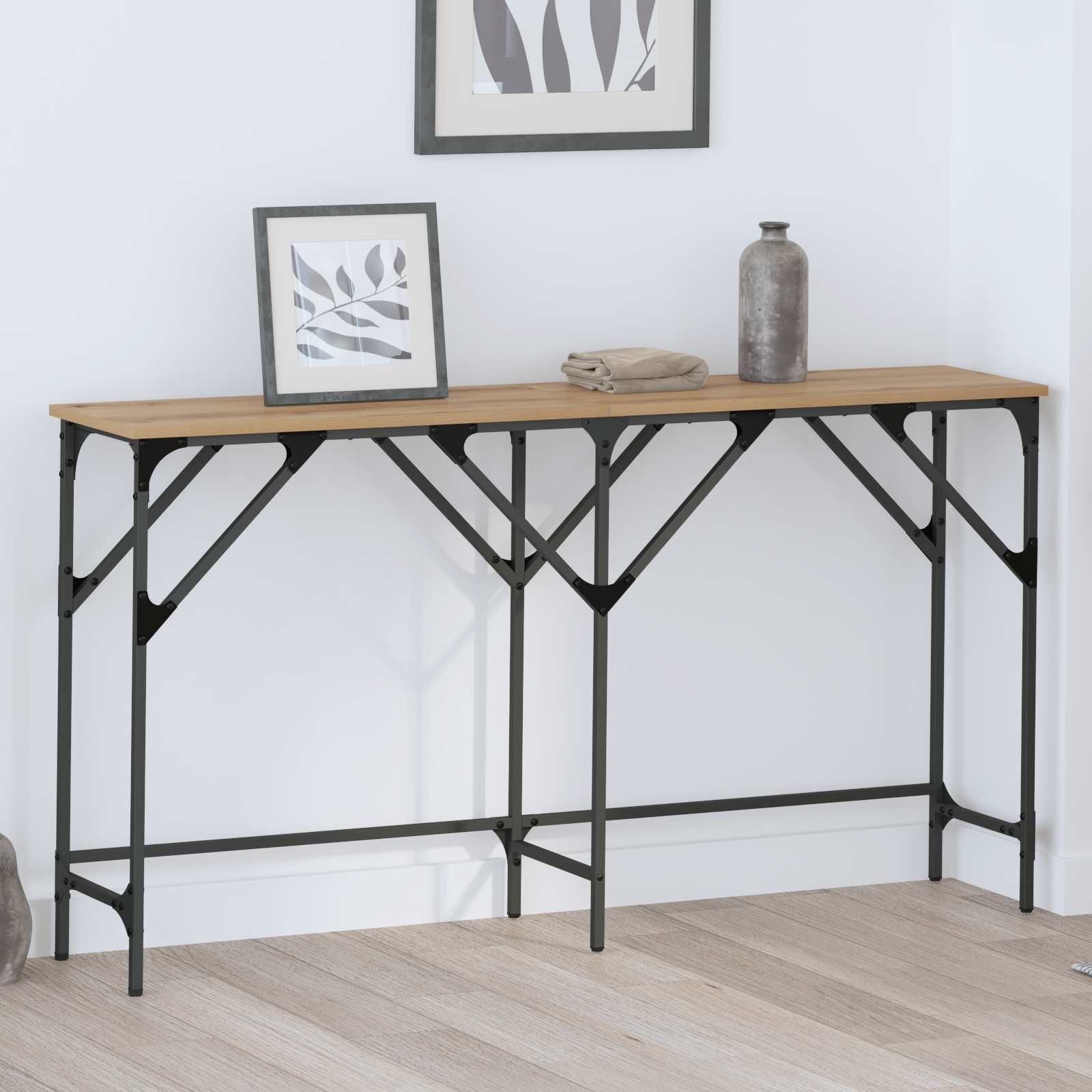 Konsoles galds artisan ozols 140 x 29 x 75 cm