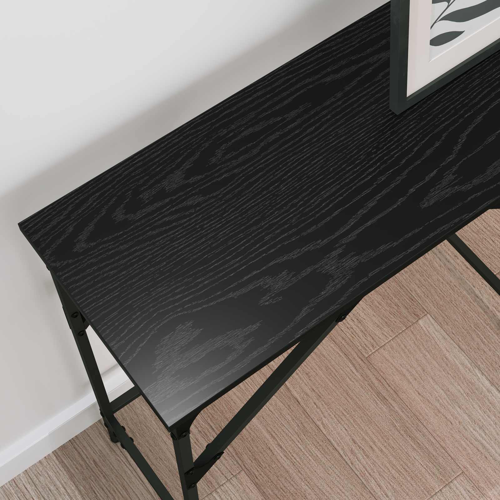 Konsoles galds Melns ozols 140 x 29 x 75 cm