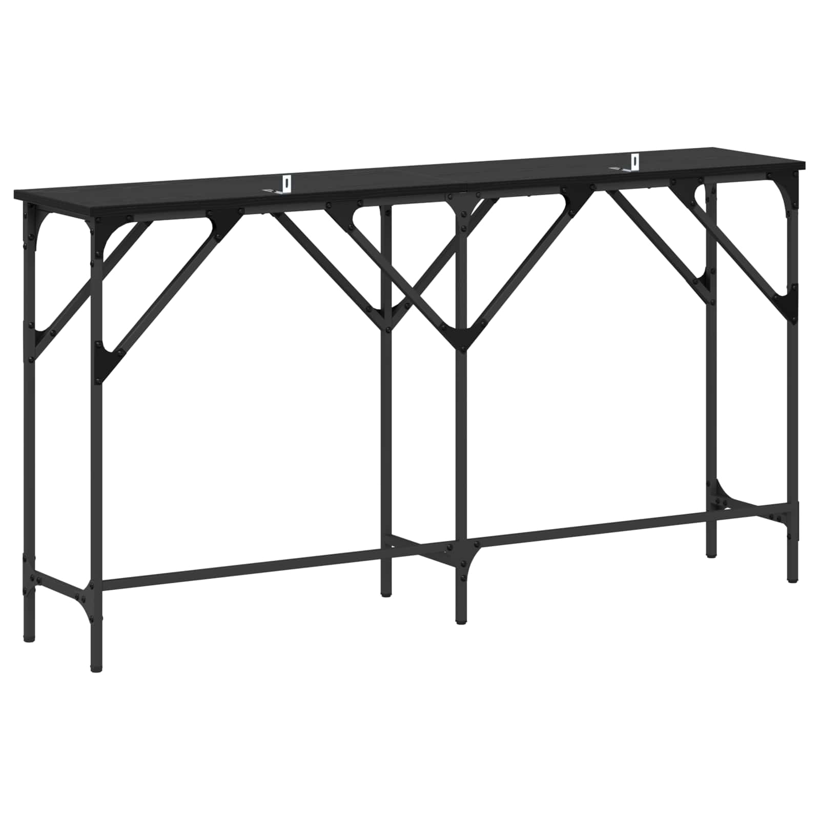 Konsoles galds Melns ozols 140 x 29 x 75 cm