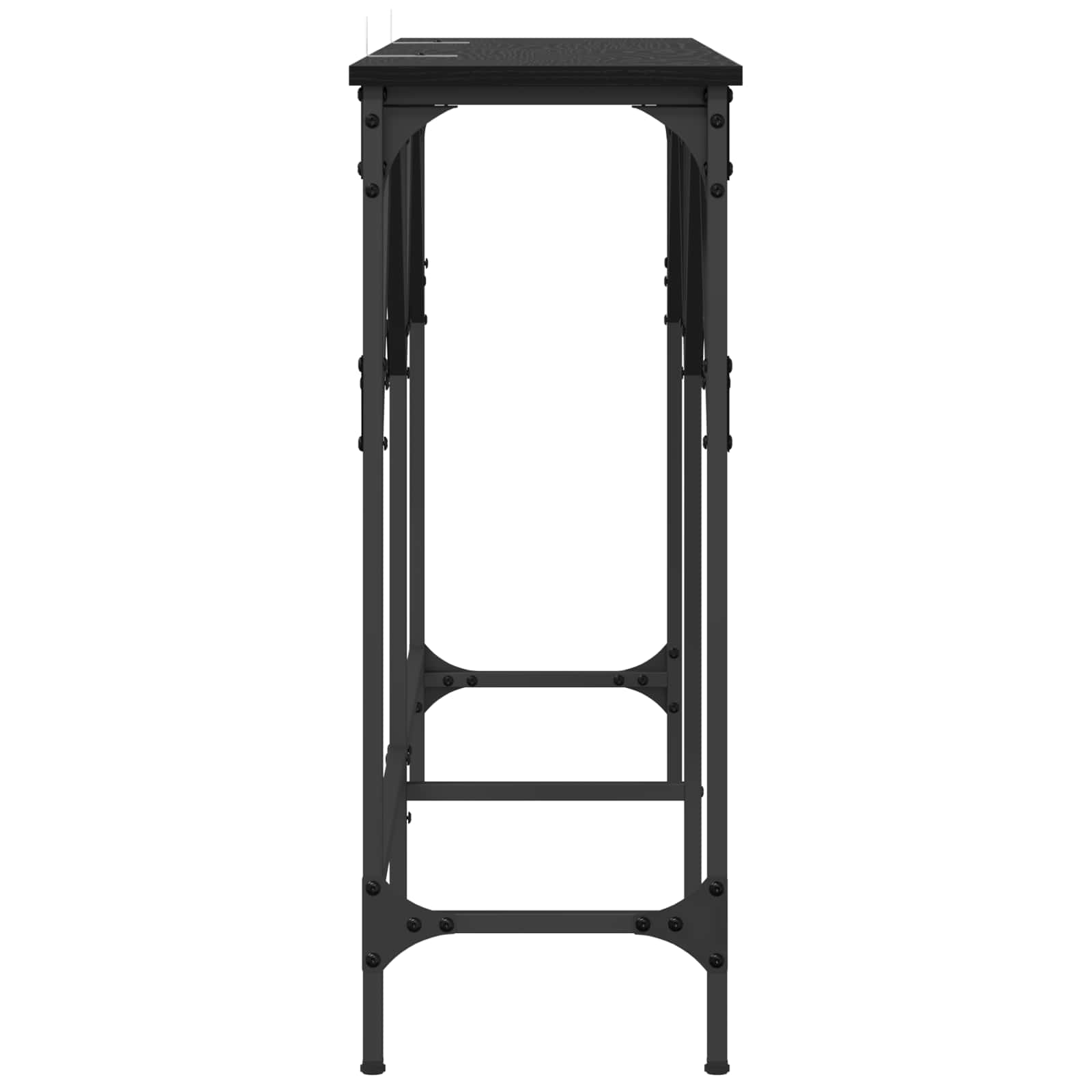 Konsoles galds Melns ozols 140 x 29 x 75 cm