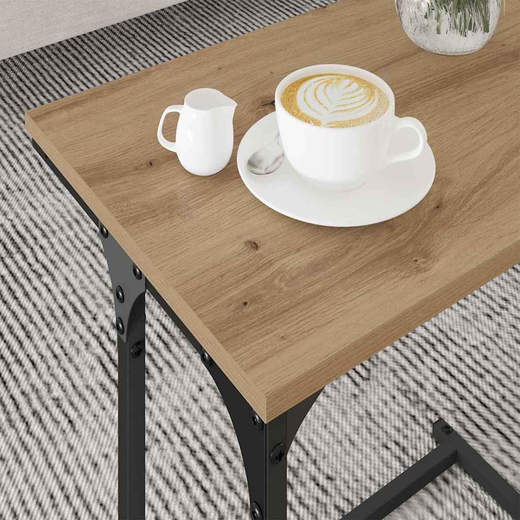 Nesting Coffee Table 3 pcs artisan oak 50.5 x 35 x 53 cm