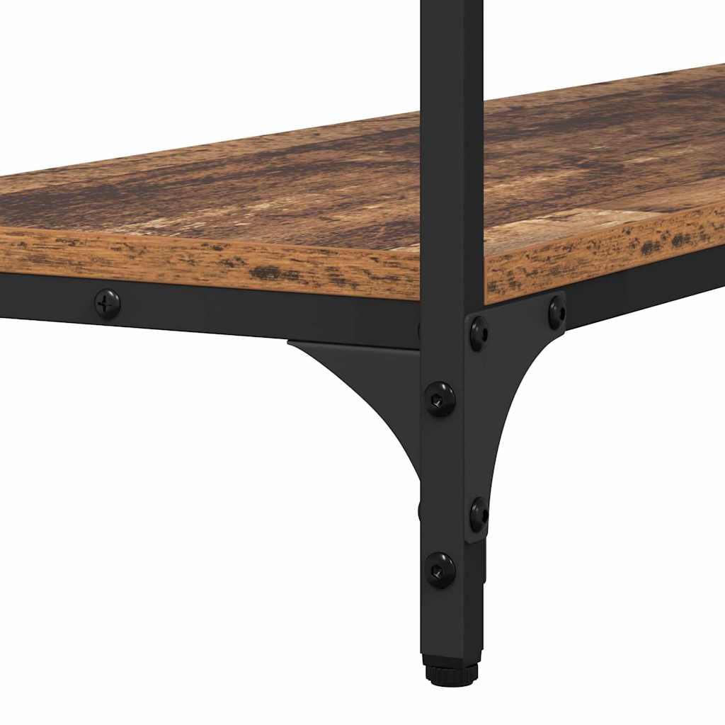 Console table with shelf Reclaimed wood 100 x 30 x 75 cm