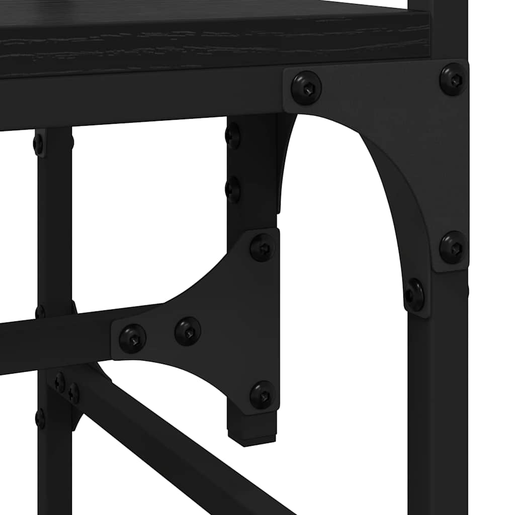 Black oak cabinet 89 x 39 x 184.5 cm Engineered wood