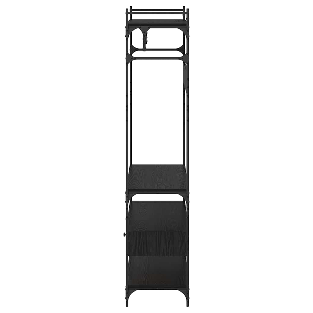Black oak cabinet 89 x 39 x 184.5 cm Engineered wood