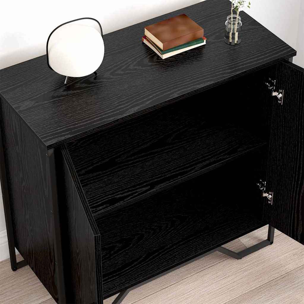 Kabalas juoda ąžuolo 78 x 35.5 x 74.5 cm Apdirbta mediena
