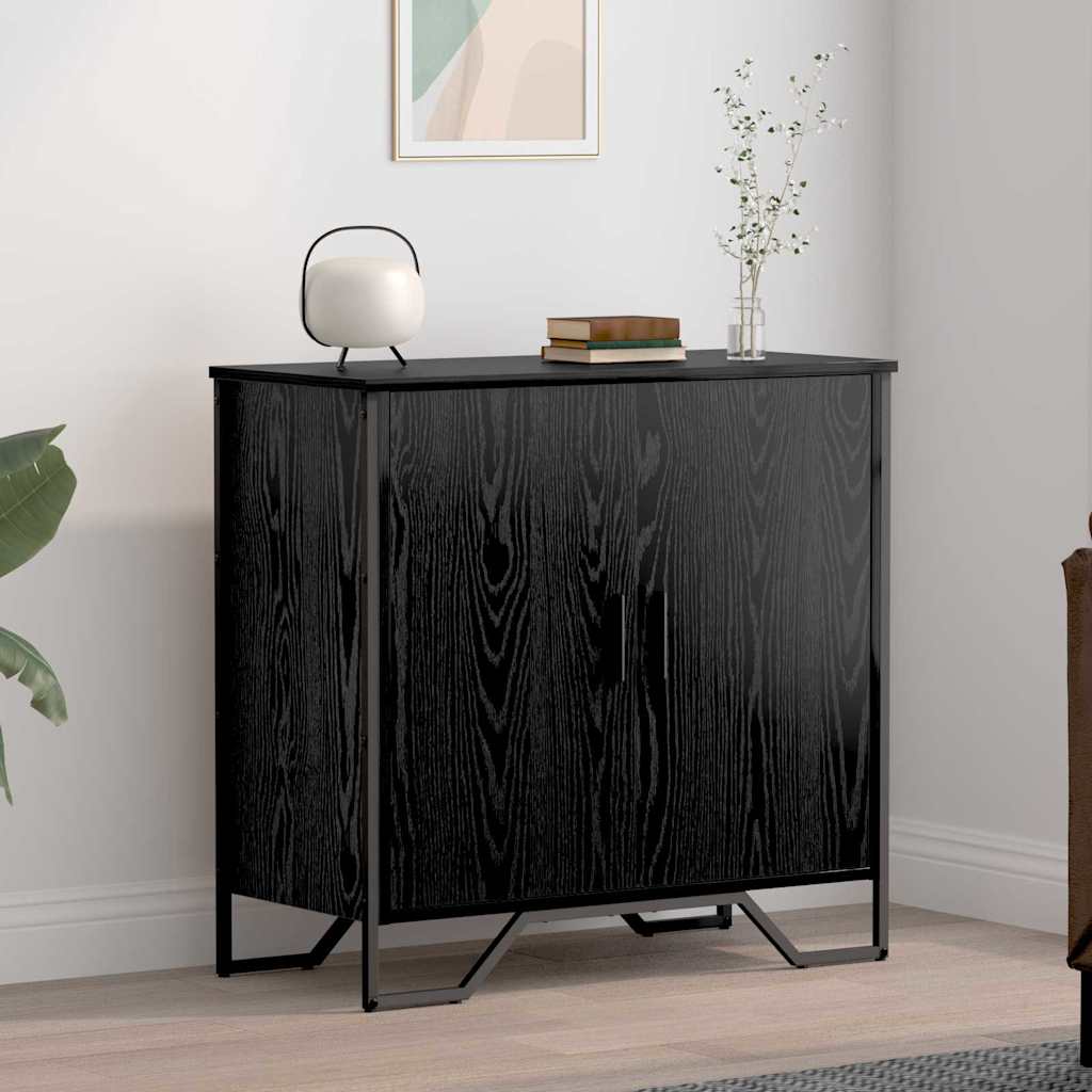 Console table Black 78 x 35.5 x 74.5 cm Engineered wood