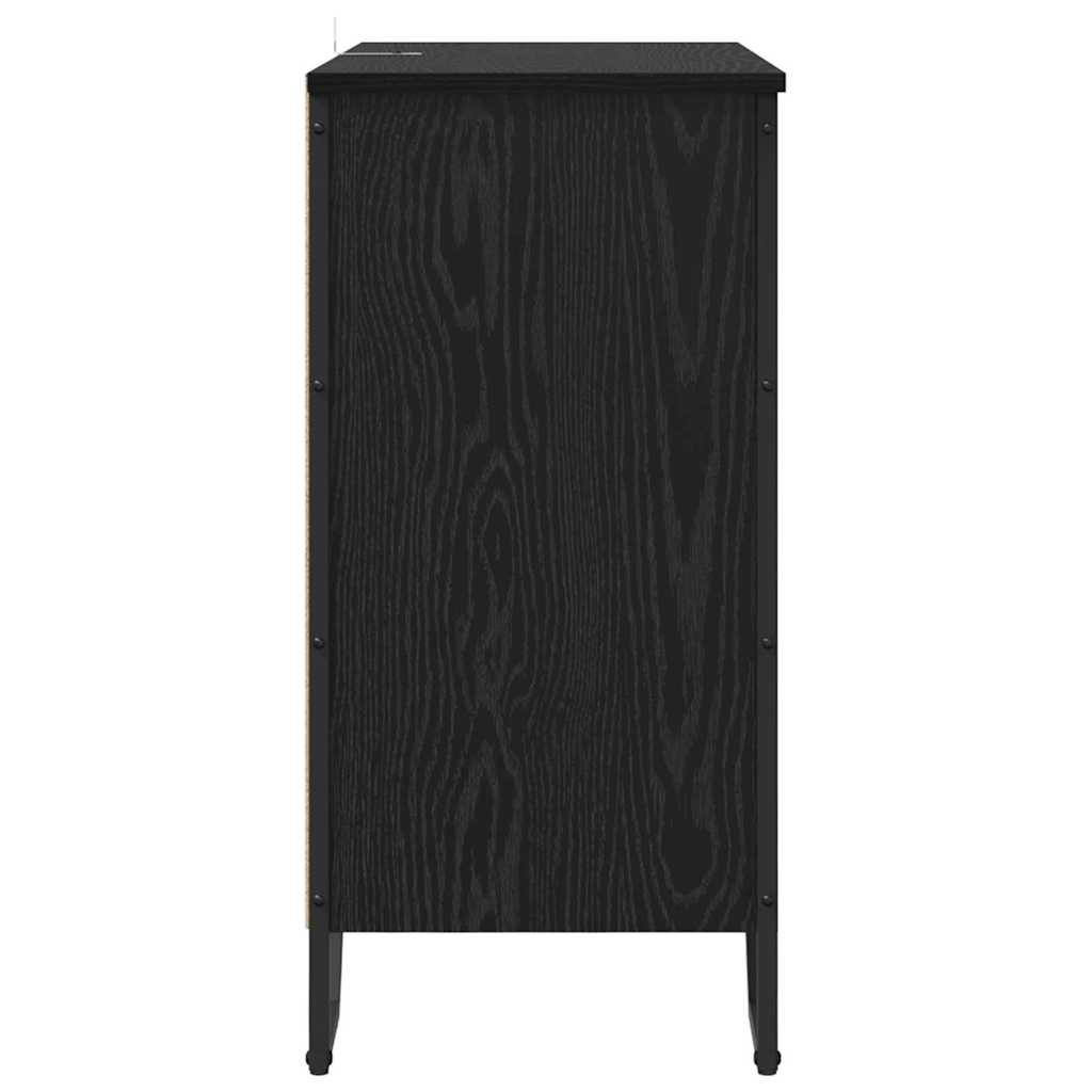 Console table Black 78 x 35.5 x 74.5 cm Engineered wood