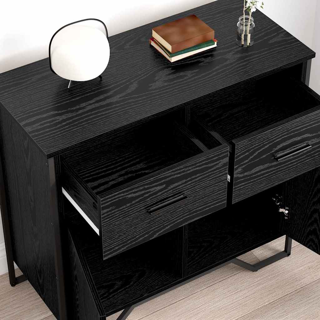 Kabalas juoda ąžuolo 79.5 x 35.5 x 74.5 cm Apdirbta mediena