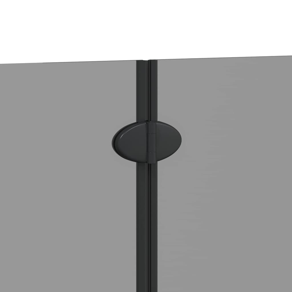 Dušo kabineto uždanga Juoda 130 x 138 cm ESG stiklas ir aliuminis