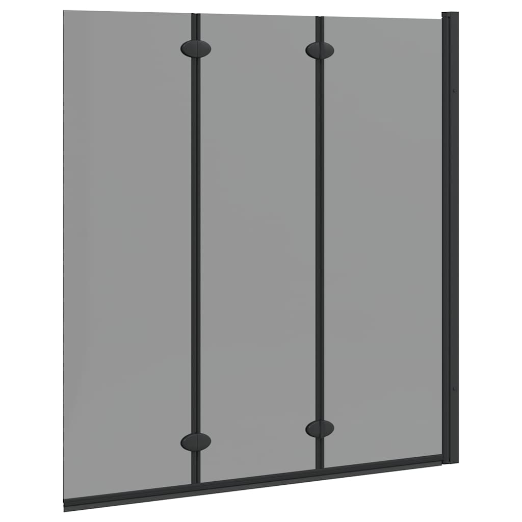 Dušo kabineto uždanga Juoda 130 x 138 cm ESG stiklas ir aliuminis