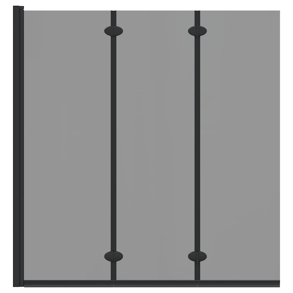 Dušo kabineto uždanga Juoda 130 x 138 cm ESG stiklas ir aliuminis