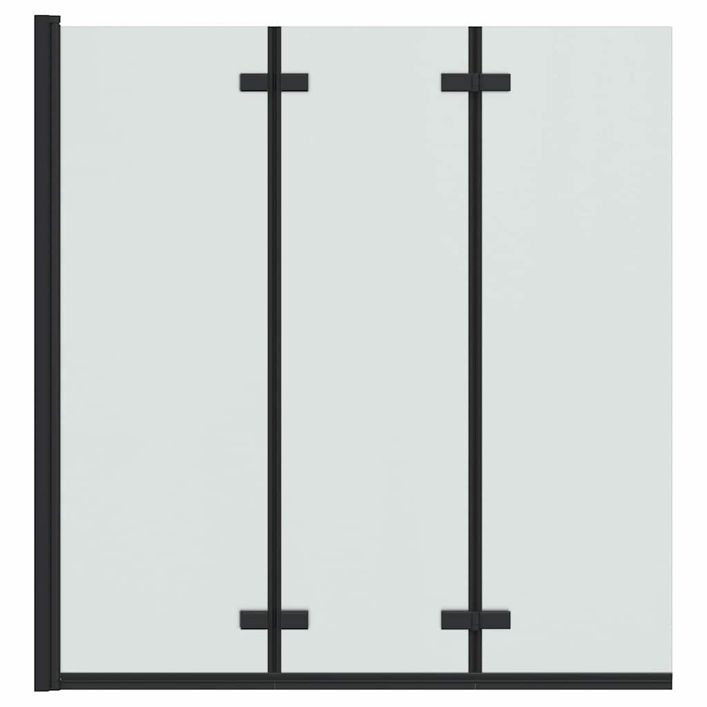 Dušas kabīnes aizkars Melns 130 x 138 cm