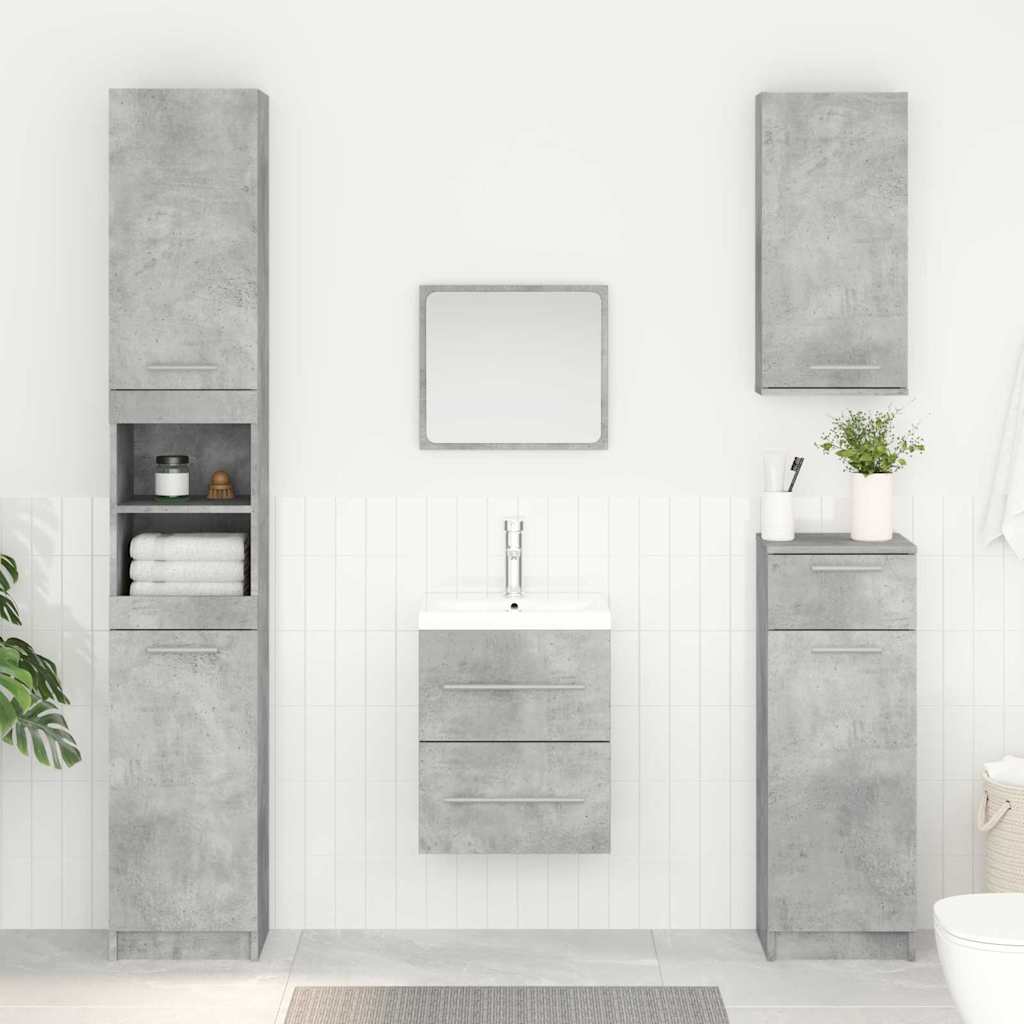 Wash basin cabinet with drawer Concrete grey 38.5 x 41 x 48 cm