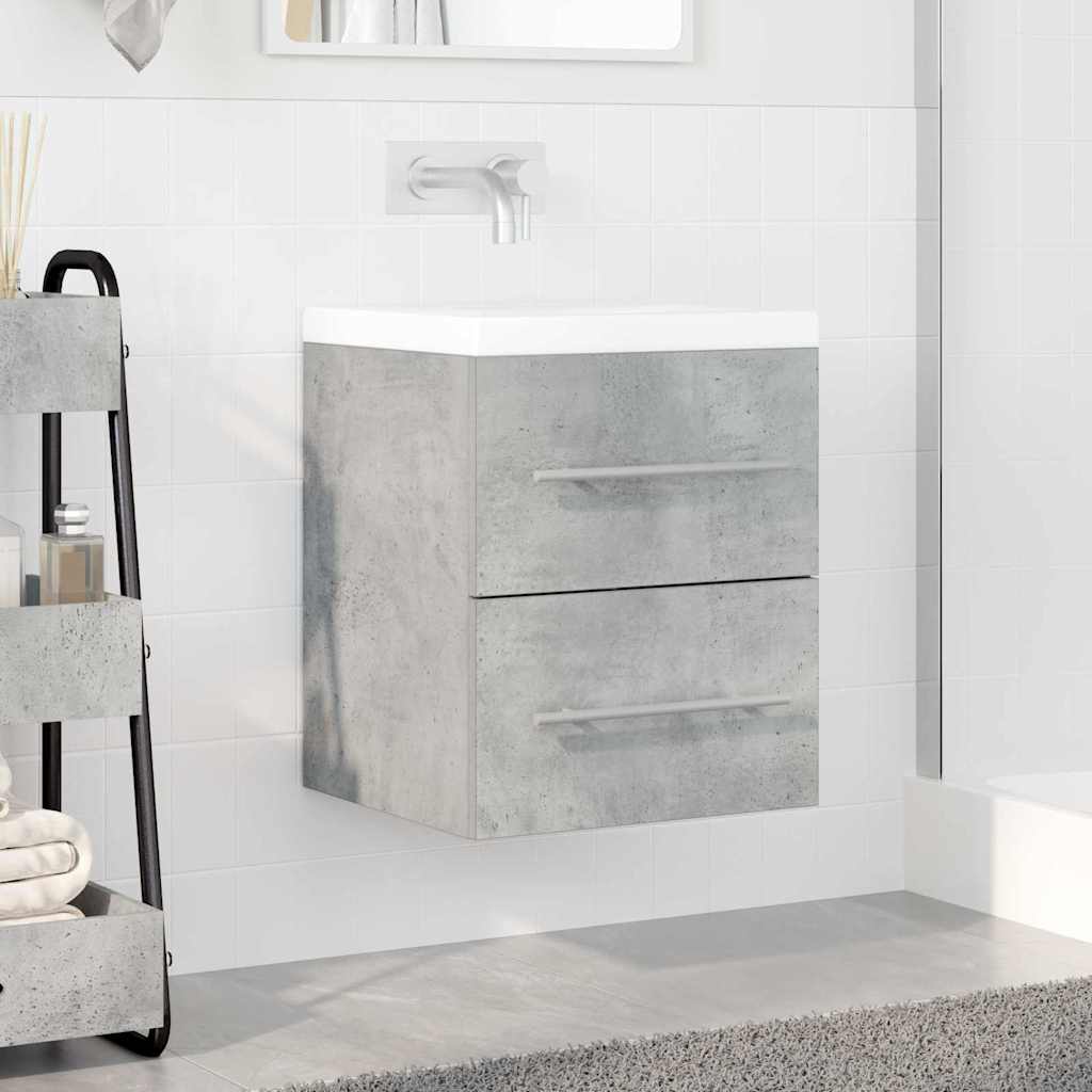 Wash basin cabinet with drawer Concrete grey 38.5 x 41 x 48 cm