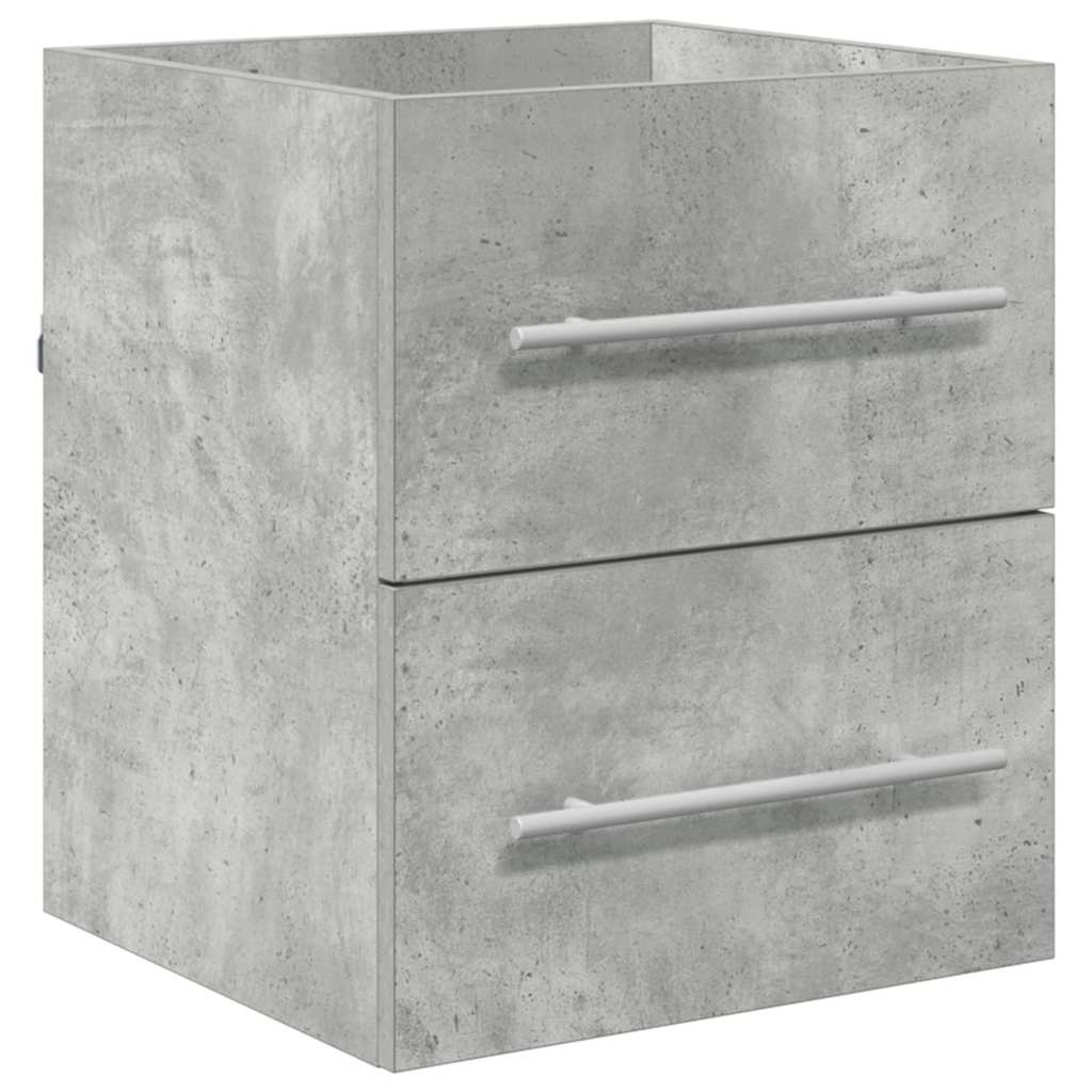 Wash basin cabinet with drawer Concrete grey 38.5 x 41 x 48 cm