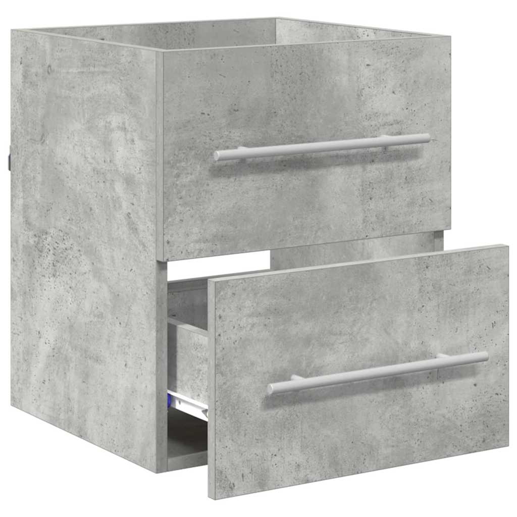 Wash basin cabinet with drawer Concrete grey 38.5 x 41 x 48 cm