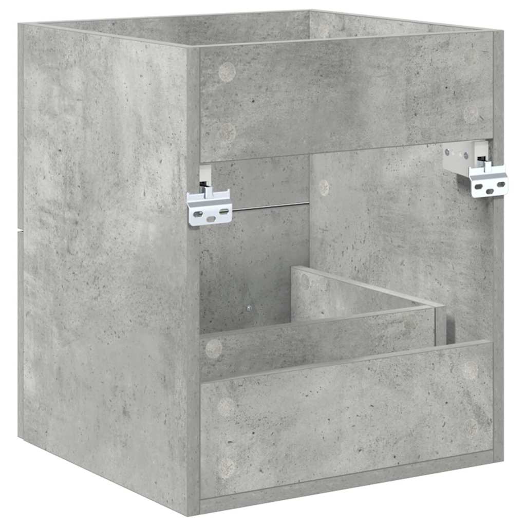 Wash basin cabinet with drawer Concrete grey 38.5 x 41 x 48 cm