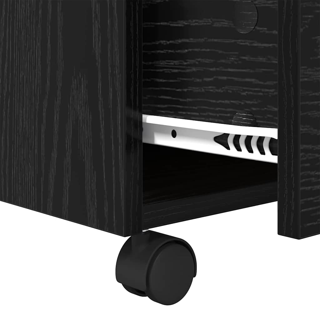 Coffee Table Black Oak 55 x 55 x 45cm Engineered Wood