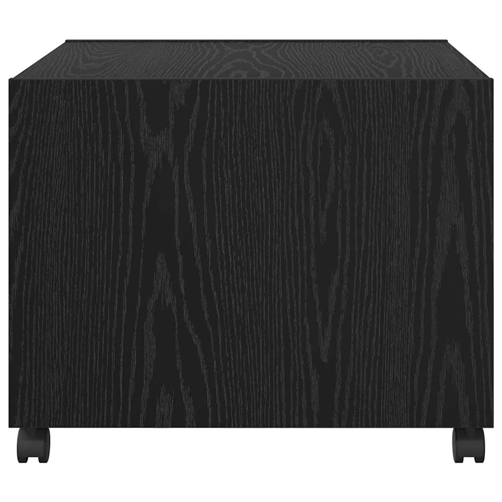 Coffee Table Black Oak 55 x 55 x 45cm Engineered Wood