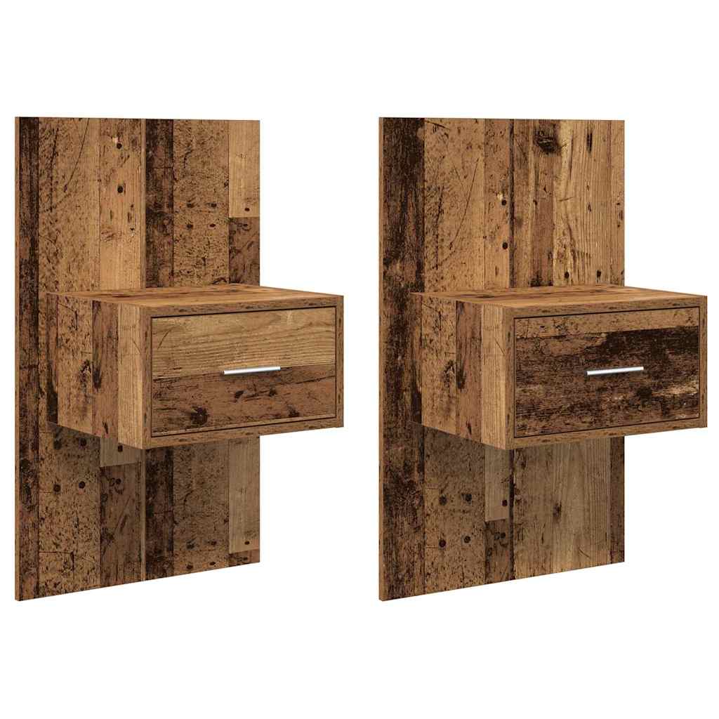 Šalia lovos spintelė 2 pcs Senas medis 50 x 32,5 x 80cm