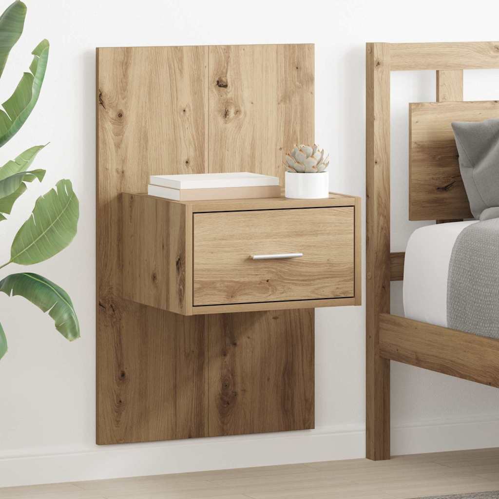 Šalia lovos spintelė 2 pcs Amatininkų ąžuolas 50 x 32,5 x 80cm