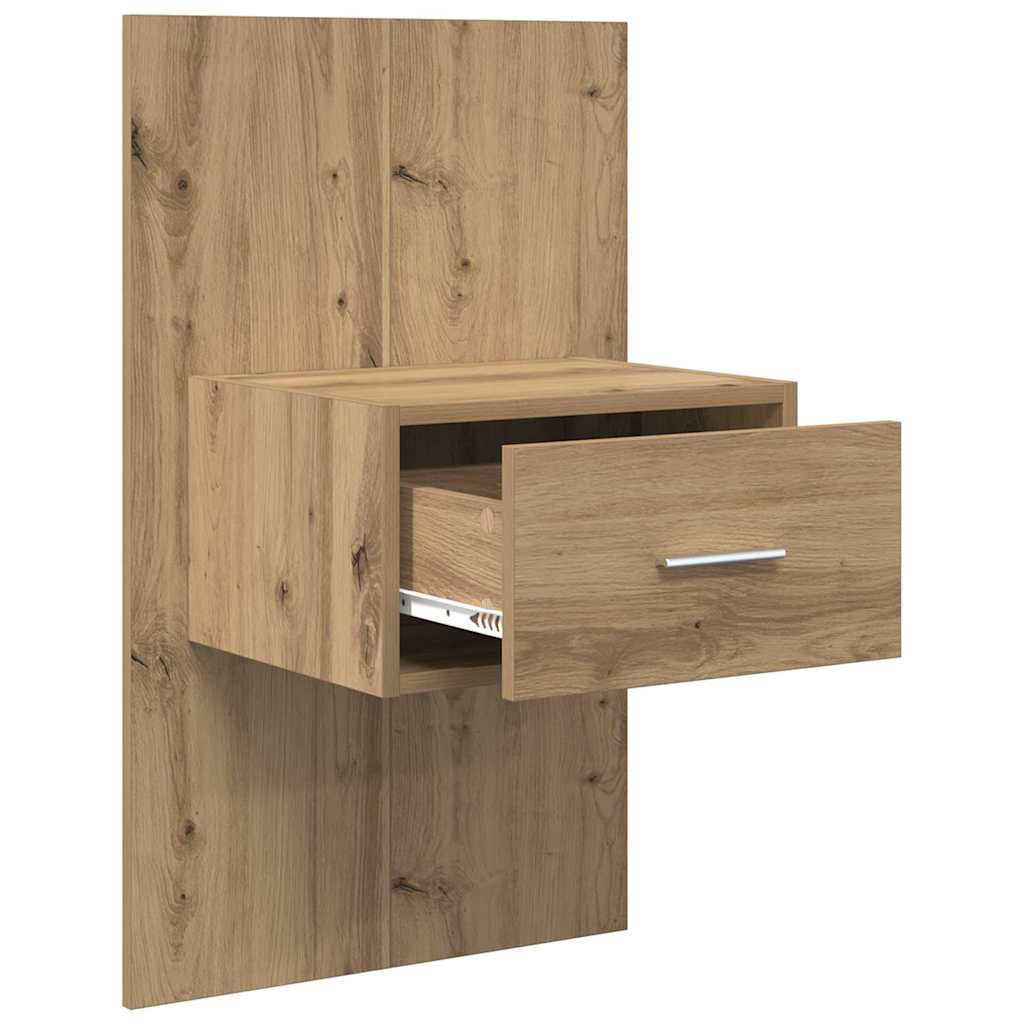Šalia lovos spintelė 2 pcs Amatininkų ąžuolas 50 x 32,5 x 80cm