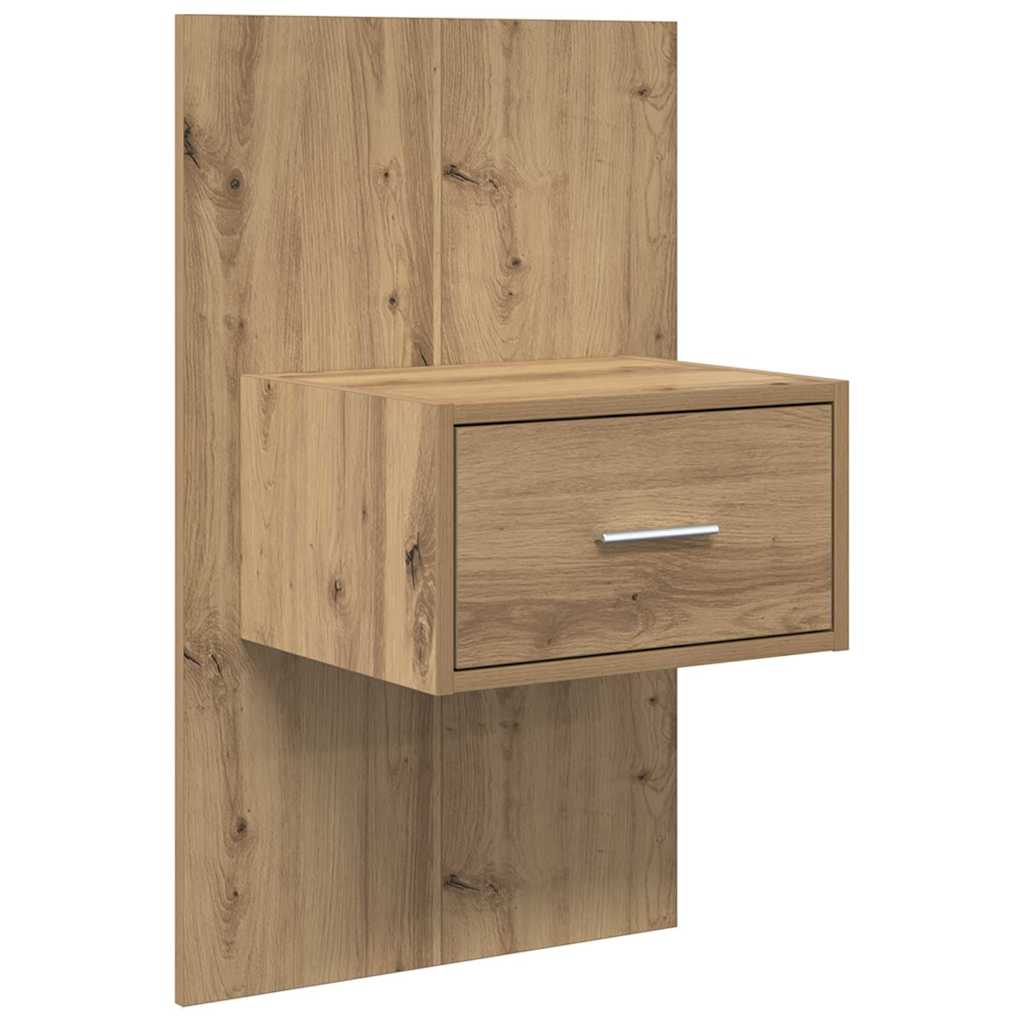 Šalia lovos spintelė 2 pcs Amatininkų ąžuolas 50 x 32,5 x 80cm