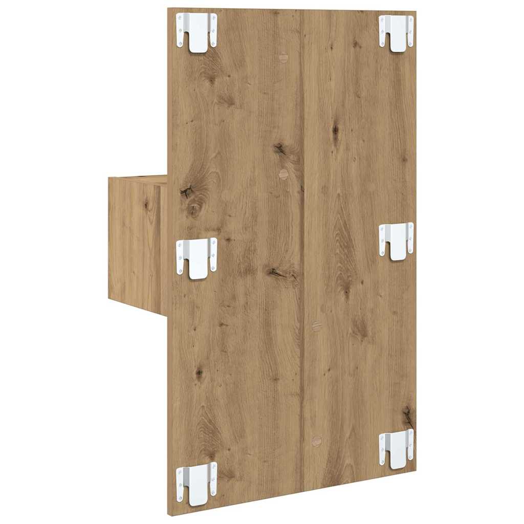 Šalia lovos spintelė 2 pcs Amatininkų ąžuolas 50 x 32,5 x 80cm