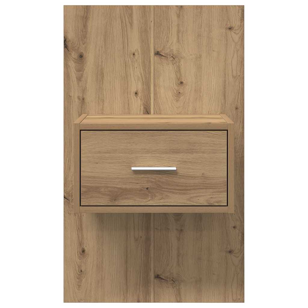 Šalia lovos spintelė 2 pcs Amatininkų ąžuolas 50 x 32,5 x 80cm