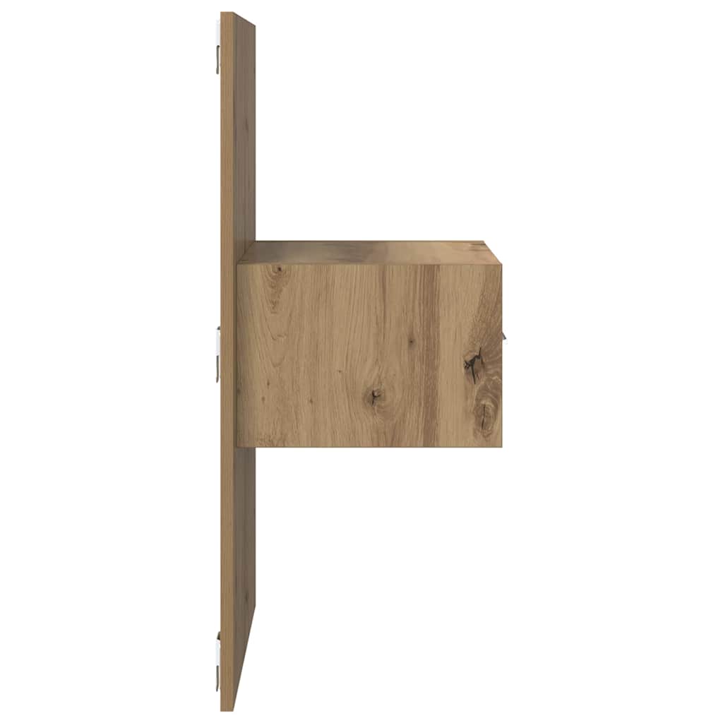 Šalia lovos spintelė 2 pcs Amatininkų ąžuolas 50 x 32,5 x 80cm