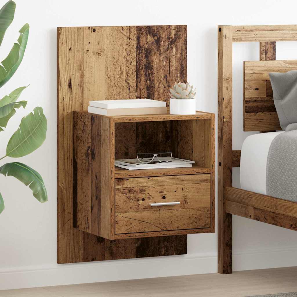 Šalia lovos spintelė 2 pcs Senas medis 50 x 32.5 x 80cm