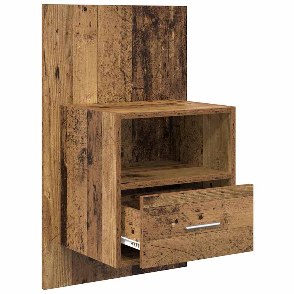 Šalia lovos spintelė 2 pcs Senas medis 50 x 32.5 x 80cm