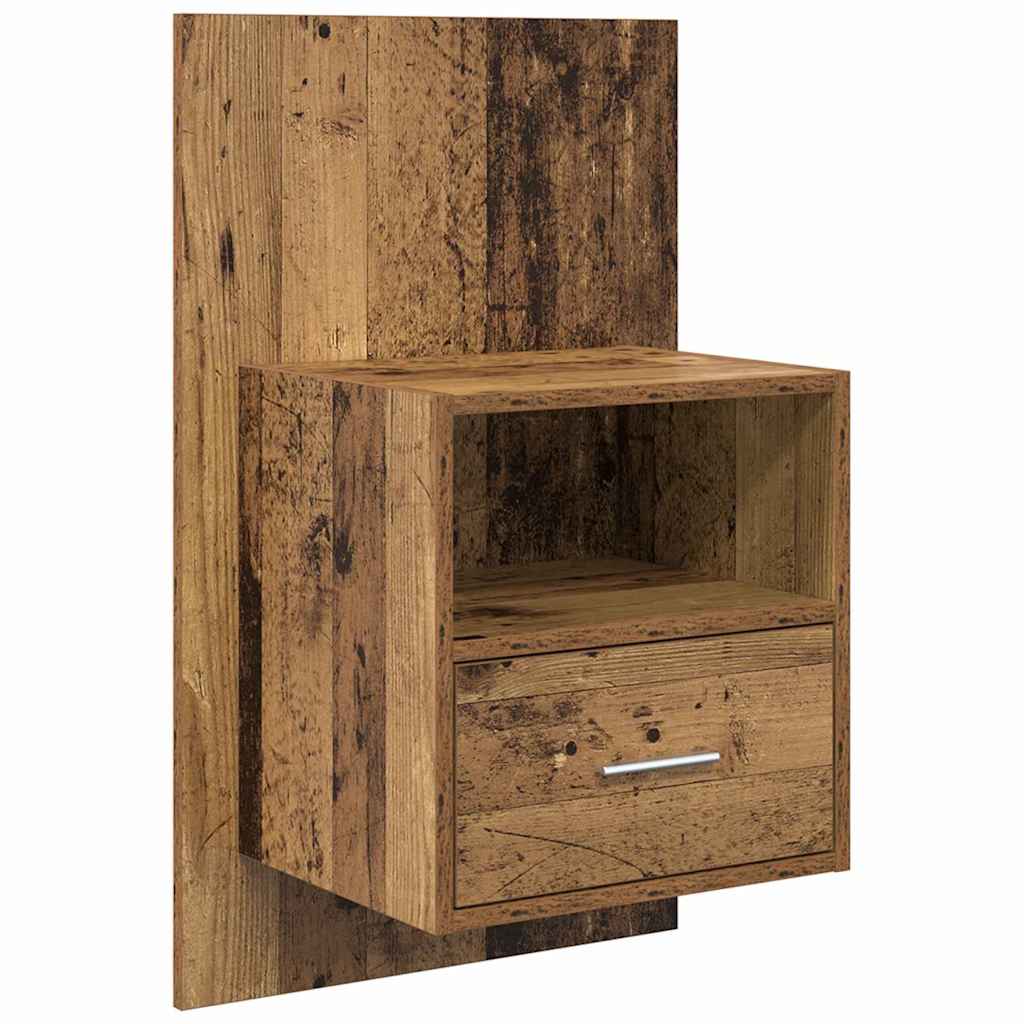 Šalia lovos spintelė 2 pcs Senas medis 50 x 32.5 x 80cm
