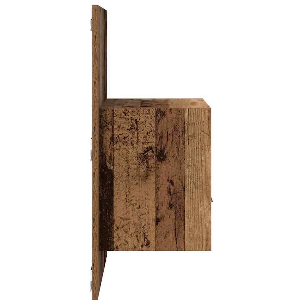 Šalia lovos spintelė 2 pcs Senas medis 50 x 32.5 x 80cm