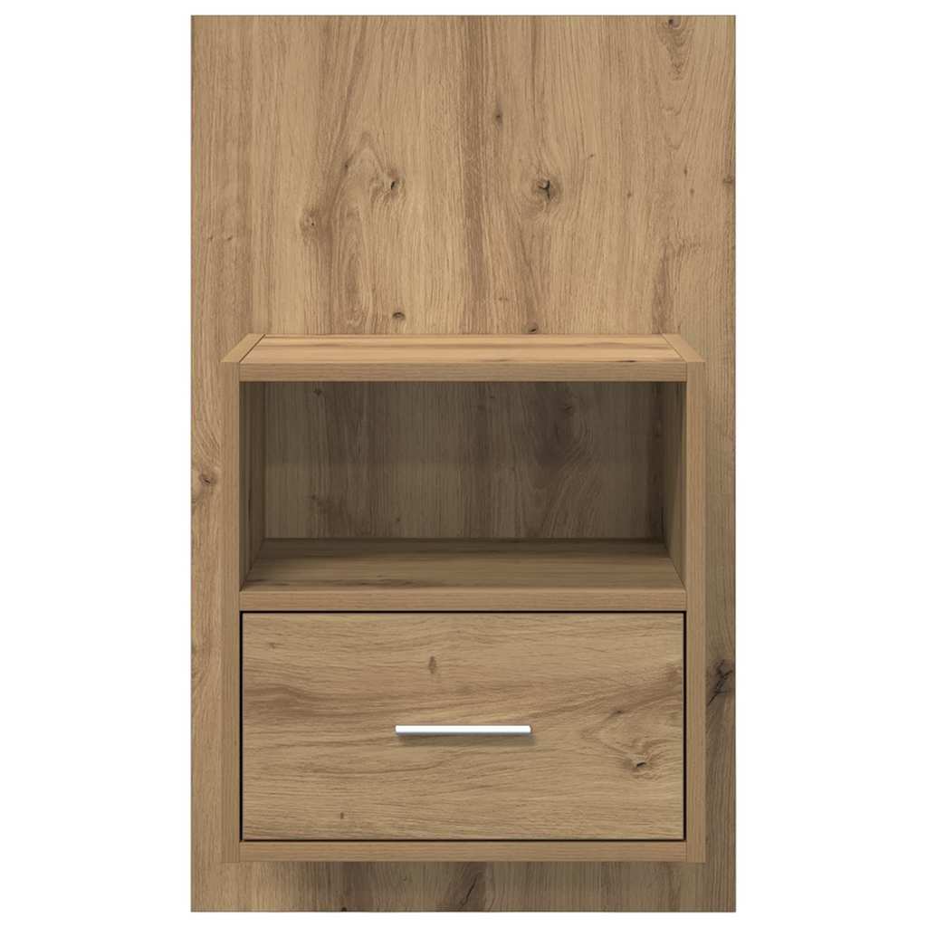 Šalia lovos spintelė 2 vnt. Amatininkų ąžuolas 50 x 32.5 x 80cm