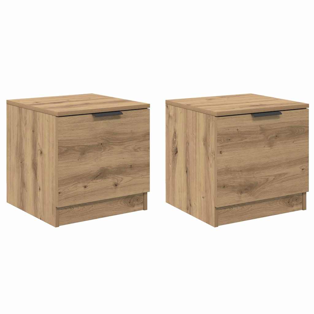 Bedside cabinet 2 pcs Artisan oak 40 x 39 x 40cm