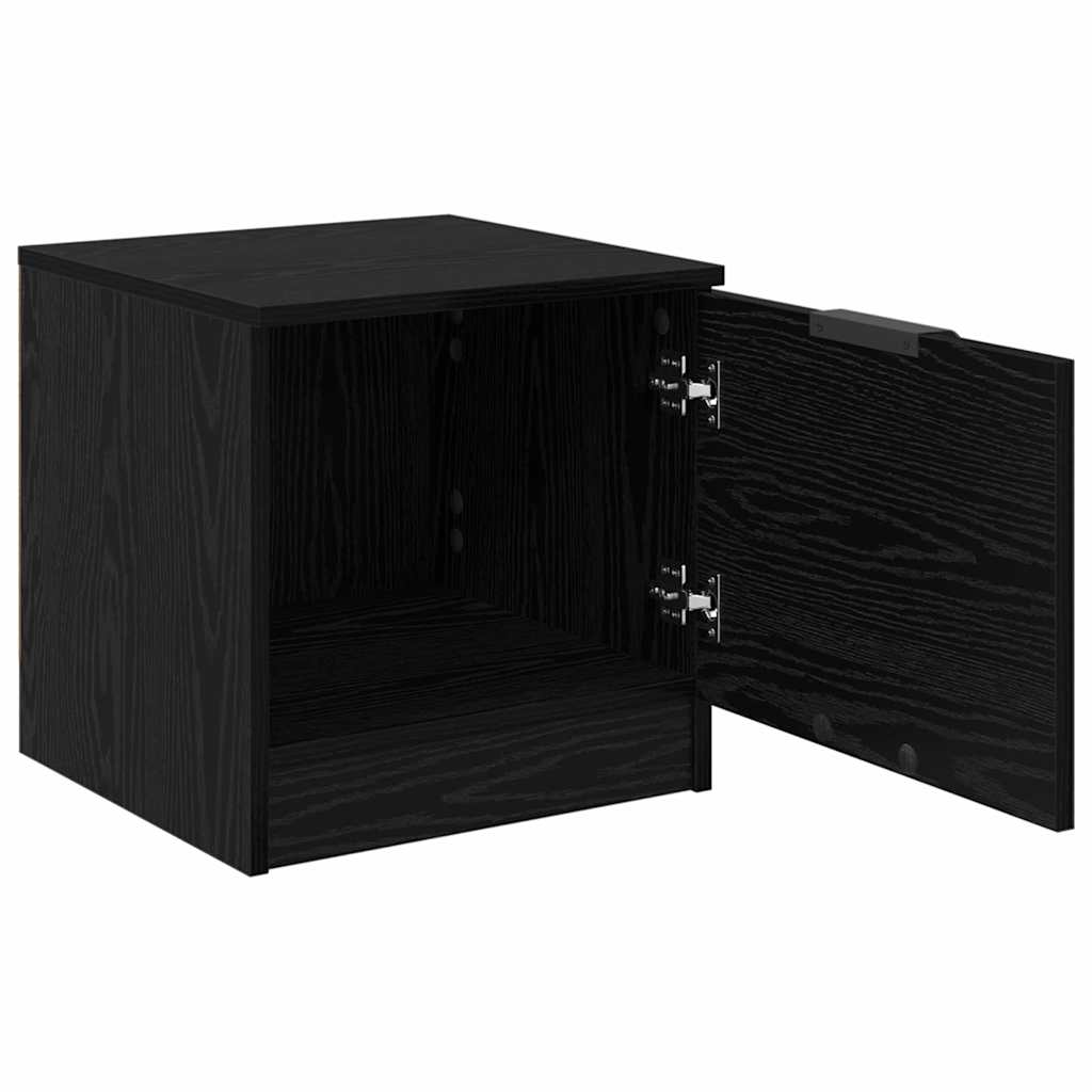 Lovos spintelė su stalčių 2 pcs Juodas ąžuolas 40 x 39 x 40cm