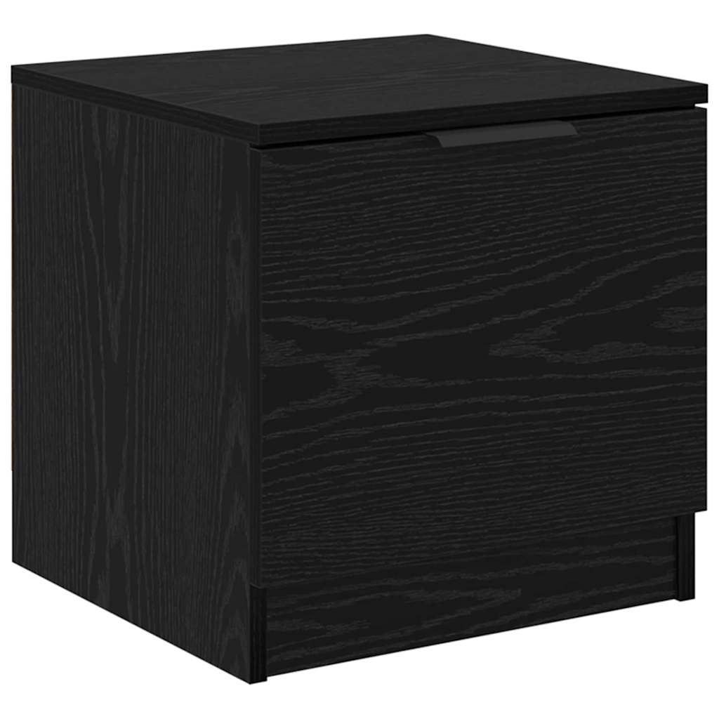 Lovos spintelė su stalčių 2 pcs Juodas ąžuolas 40 x 39 x 40cm