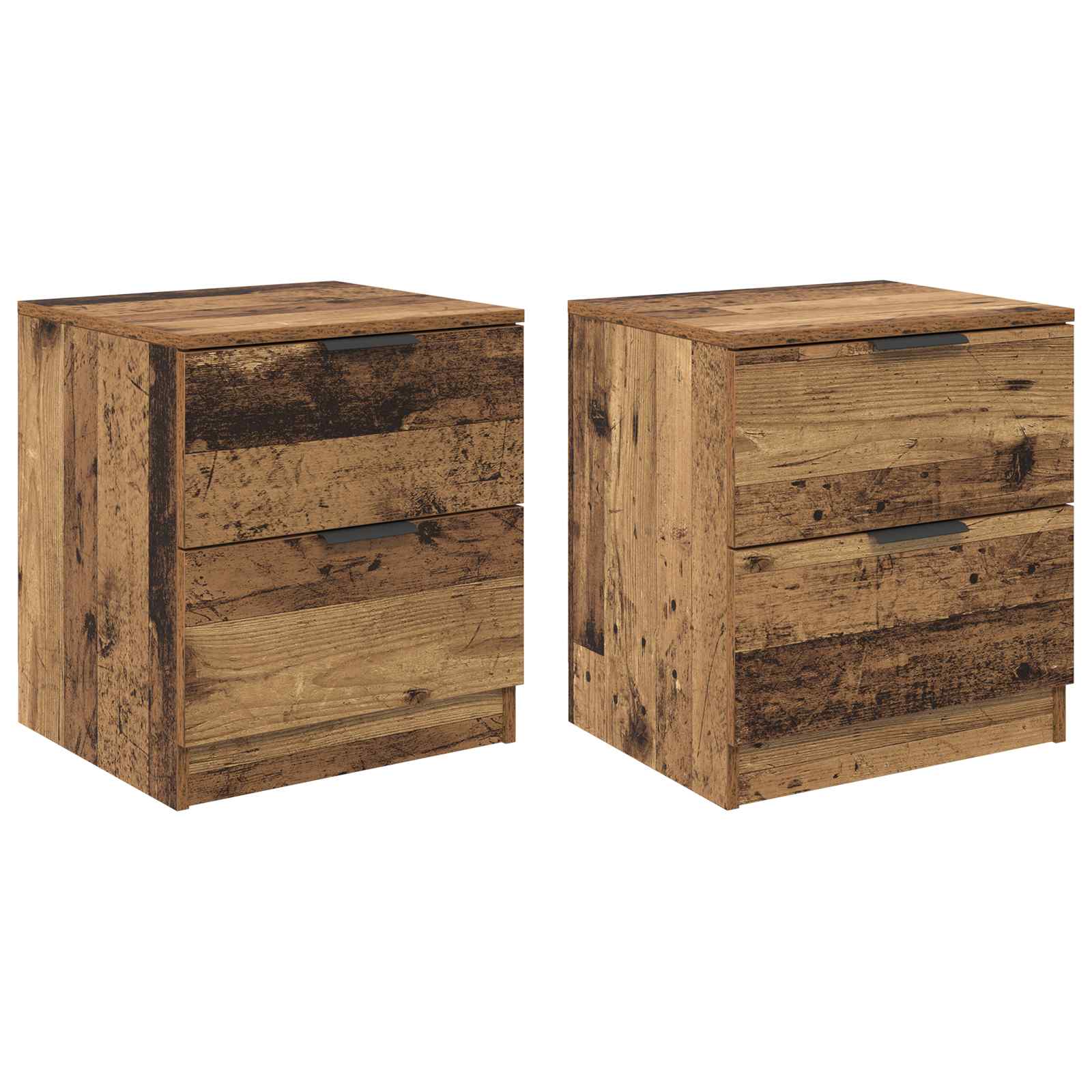 Šalia lovos spintelė 2 pcs Senas medis 45 x 39 x 50 cm