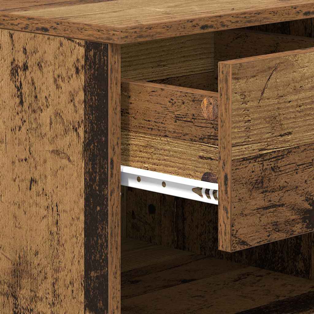 Bedside cabinet with drawers 2 pcs Reclaimed wood 40 x 39 x 40cm