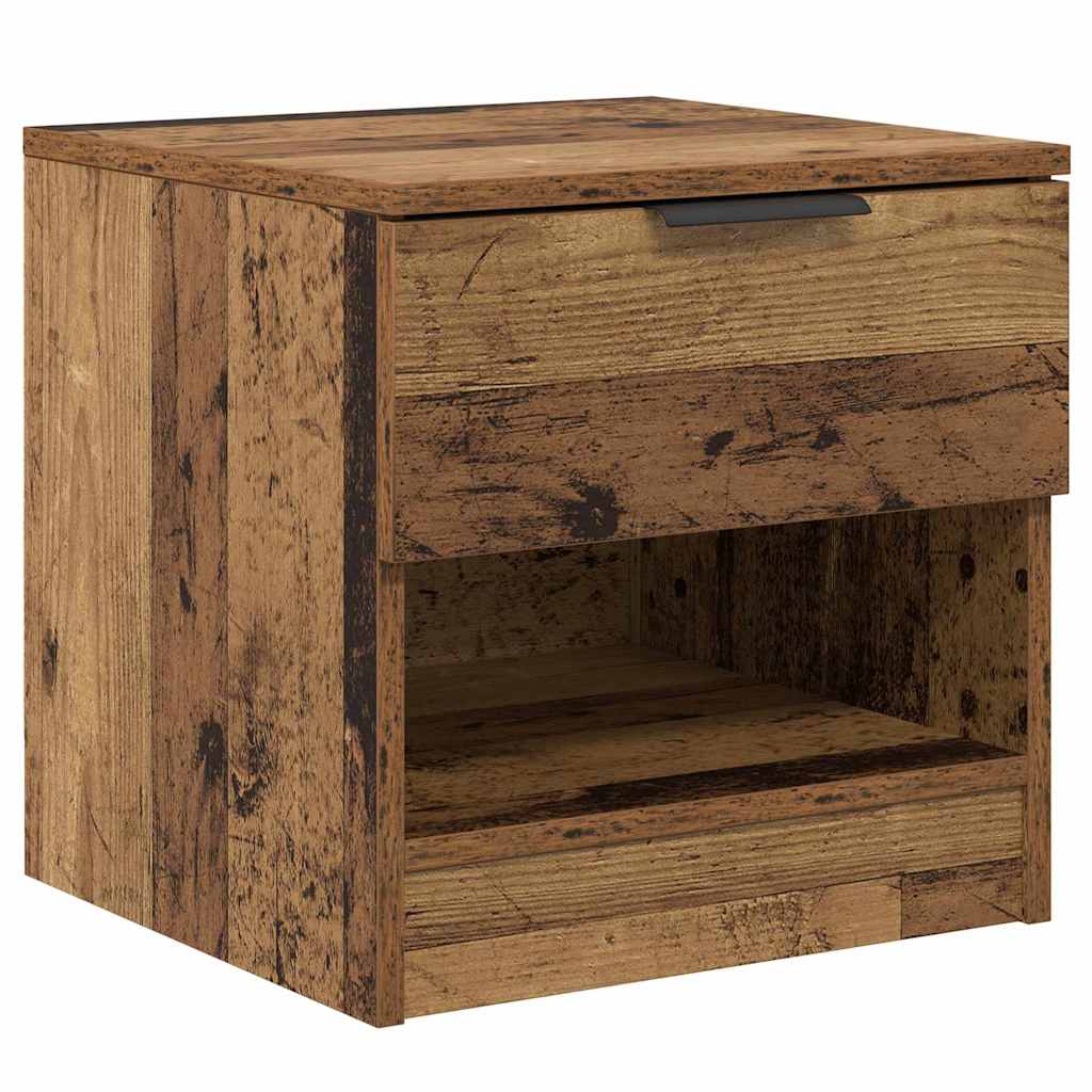 Bedside cabinet with drawers 2 pcs Reclaimed wood 40 x 39 x 40cm