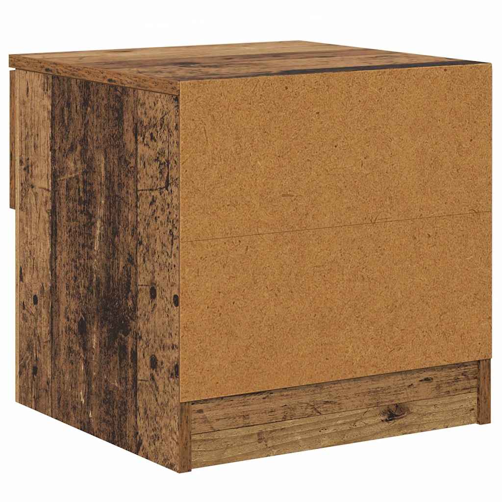 Bedside cabinet with drawers 2 pcs Reclaimed wood 40 x 39 x 40cm